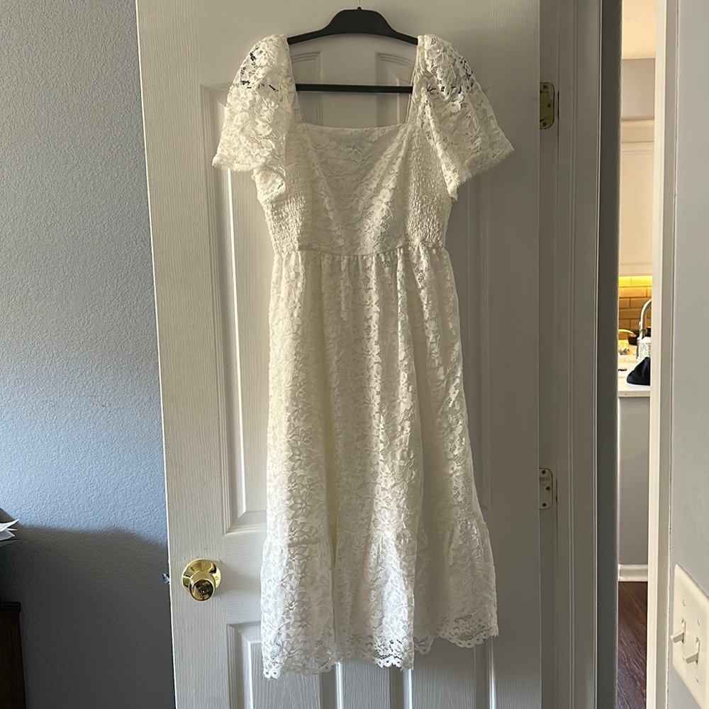 BNWT Draper James Deana Lace Midi Dress